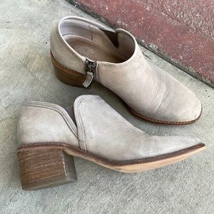 Caslon Square Toe Leather Bootie. Size 6.5. Worn.